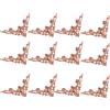 High-quality iron Proteggi e Abbellisci i tuoi portagioie con 12 protezioni angolari in metallo