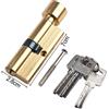 N/A Simplify Security Set Completo di Serrature e Viti per Porte in Alluminio 70mm