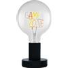 OSRAM Lampada da tavolo LED 1906 Letter Game Zone, neon, 1,2 W, E27, nero, bian