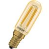 OSRAM Tubo LED Vintage 1906 T26 Filamento, 4,8 W, E14, oro, trasparente, luce m