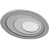 OSRAM Plafoniera LED Orbis Spiral ovale 485 mm grigio, Click-Dim 34 W 3000 K bi