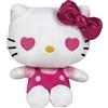 Grandi Giochi Hello Kitty Occhi A Cuore - Peluche Hello Kitty Morbido, Plush Alto 90 Cm, Vestito E Fiocco Rosa Con Cuoricini Al Posto Degli Occhi, Idea Regalo Per Bambini E Appassionati Di Ogni Età