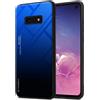 Cadorabo Custodia per Samsung Galaxy S10e Case Protettivo Bicolore Vetro Temperato TPU