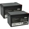 vhbw 2x Batteria per APC BK650MI BP500JPNP BK650X06 BP650IPNP BK650MUS 12Ah 12V AGM