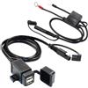 MOTOPOWER MP0609EA 3.1Amp Kit caricabatterie doppio USB per moto impermeabile Adattatore