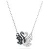 Swarovski Ciondolo Swarovski Swan cigno nero con finitura rodiata. Taglia unica. Cubic ...