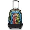 Seven Trolley Scuola Seven JACK 3 RUOTE DETACH -FLUO STAMP, Multicolore -Zaino Uso 3in
