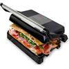 Boston Tech Grill Master 3 in 1: Griglia elettrica, tostiera e panini. Piastre Ceramiche Ant