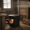 Stufa a legna da interno con forno - Per il salotto | Per il cottage
