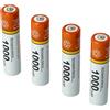 vhbw 4x Batteria AAA micro per Logitech R800 RX650 R700 1000mAh