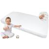 Medi Partners Lenzuola Lettino Neonato 70x140-100% Cotone Mussole Lenzuolo con Angoli Culla Coprimaterasso fitted Materassino Sheet Letto Bambino Lenzuolino (Bianco)