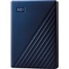 Western Digital WD 6TB My Passport for Mac, Hard Disk Esterno Portatile, USB 3.2 Gen 1/USB 3.0, Protezion con password, Software per la gestion e il backup, Formatto per MacOS, Blu Notte