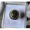 Anello opale etiope nero naturale in argento sterling 925 anelli opale nero d...