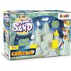 CRAZE Scatola del castello di sabbia magica 600 g Set di sabbia magica colorata (fosforescente) con stampi e custodia Set di artigianato per bambini