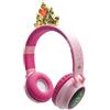 Lexibook, Disney Princess, 2-1 Cuffie Senza Fili e con Cavo con Corona della Principessa, Suono di Alta qualità limitato a 85 Db, Effetti Luminosi, Pieghevoli, Regolabili, Ricaricabili, HPBT015DPLXB