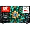 TCL 65Q6C 65 QD-Mini LED SMART TV, 4K HDR Premium 1000nits, con tecnologia Google TV (Dolby Vision IQ e Atmos, sistema audio Onkyo 2.1, Motion Clarity Pro a 144 Hz, Game Master)