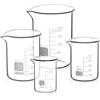 QWORK® Becher Graduato 25ml 50ml 100ml 200ml in Vetro Borosilicato 3.3,