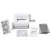 Sizzix Kit iniziale Sizzix Sidekick, mini fustellatrice manuale, bianco e grigio