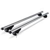 MENABO BARRE PORTATUTTO ALLUMINIO PER FIAT PANDA ANNO 2003 CON RAILS SERRATURE ANTIFURT