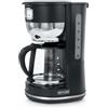 Muse Macchina da caffè MS-220 DG | con brocca in vetro, display analogico per mantenere il caldo, capacità 10 tazze, acciaio inox, grigio