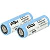 vhbw 2x Batteria per Braun CoolTec CT2CC CT4CC 1300mAh 3,7V