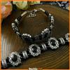Bracciale Tibetano Nero da Uomo Donna Braccialetto Regolabile Etnico con Perline