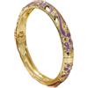 Bracciale smaltato motivo d'acero lega gioielli retrò da do