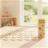 Dischi di Legno con Secchiello Compatto Gioco Memory in Legno