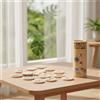 Dischi di Legno con Secchiello Compatto Gioco Memory in Legno