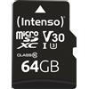 Intenso Professional 3433490 Scheda di memoria MicroSDXC da 64 GB (con Adattator