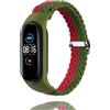 Details In Description Cinturino nylon Mi Band 6/5/4/3, elastico, traspirante, regolabile, sport