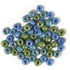 Rayher Rondella Vetro, Opaco, Ton.Verde-Blu, Ø 5,4 Mm, Scatolina 55G, 1441400