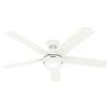 Hunter Ventilatore da Soffitto con Illuminazione Hunter Zeal Bianco Telecomando