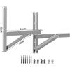 2 Staffe di Montaggio AC da Esterno in Acciaio per Unit�� da 1HP a 1,