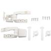 Cerniere Sedile WC in Plastica con Kit Installazione Completo per WC Anteriori
