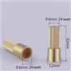 valvola rubinetto ottone 32 mm larghezza 9,6 mm manicotto prolunga per nucleo 2