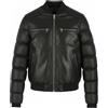 Diesel L-Boy-PU Uomo Giacca L Nero pelle di Pecora Extra Slim Fit RRP495