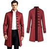 Crubelon Cappotto Steampunk vittoriano giacca Costume Cosplay uomo gothico frac rosso xl