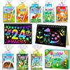 ZMLM Scratch Art Bambini Set of Scratch Books + Stencil + Penne in Legno - Pensi