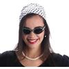 Chaks - Set di accessori da donna anni '50, travestimento retrò | Set di 4 fasce per capelli, occhiali, gioielli in stile pin-up, rockabilly, carnevale, Halloween, cosplay, festa a tema