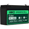 Green Cell AGM 6V 14Ah VRLA Batteria al Piombo per Casse e Bilance | Per Giocatt