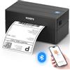 MUNBYN Bluetooth Stampante Etichette Spedizione 4x6,25 Fogli Etichette Nero | St