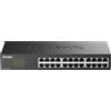 D-Link DES-1024D Switch 24 Porte Fast Ethernet 10/100 Mbps, Nero/Antracite