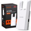 TENDA RIPETITORE RANGE EXTENDER TENDA NT-A18 PRO WIRELESS AC1200 DUAL BAND BIANCO GIGA