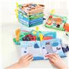 6x libri di stoffa per bambini Libri sensoriali per ragazzi e ragazze