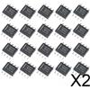 2x Kit Fai Da Te con Doppio Amplificatore Operazionale LM358 Da 20 Pezzi