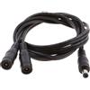 Alimentatore CC 5,5x2,1 Mm 1 Spina Maschio A 2 Adattatore Per Cavo Jack Femmina