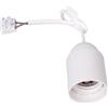 Kopp Presa per ristrutturazione E27, con morsetto e scarico della trazione, preassemblata con ca. 13cm di cavo visibile H03VV-F2x0,75mm², max. 75W, colore: bianco, 214602007
