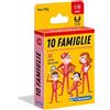Clementoni - 10 Famiglie, Mazzo di 50 Carte Illustrate con 10 Famiglie da Riunir