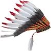 Copricapo indiano nativo americano, cappello da capo, decorazione per